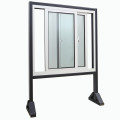 Diseño duradero Doble acristalamiento Aluminio / Aluminio Metal Ventana corredera de vidrio fijo